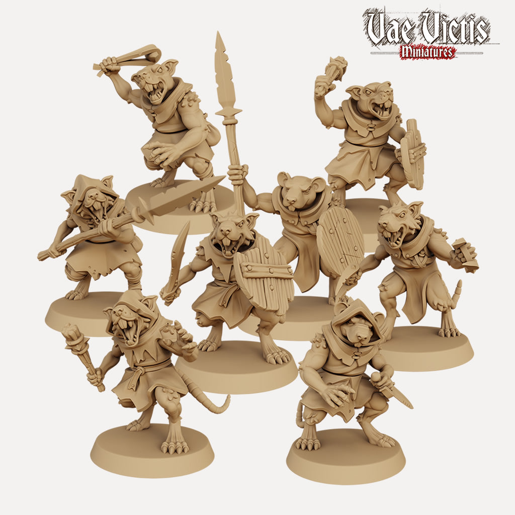 Ratkin Warband - 3D Printed Miniatures — Empire of Minis