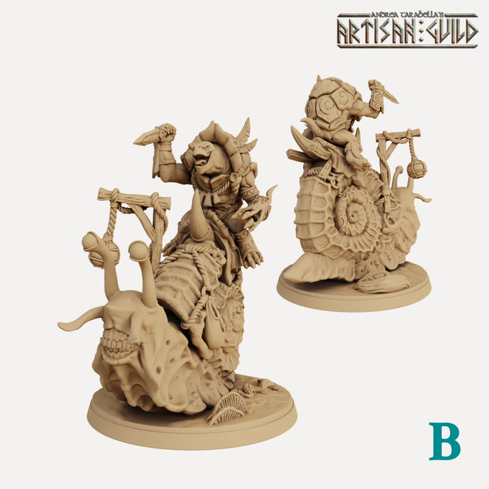 Turtlekin Turtlekin Snail Riders - 3D Printed Miniatures — Empire of Minis