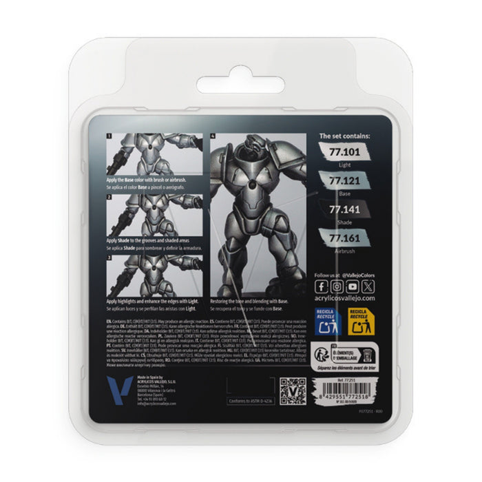 Sterling Silver Paint Set - True Metallic Metal