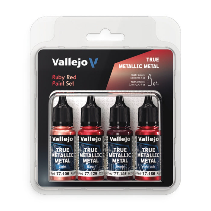 Ruby Red Paint Set - True Metallic Metal