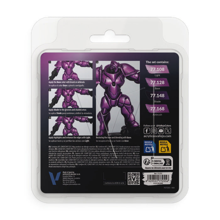 Amethyst Purple Paint Set - True Metallic Metal