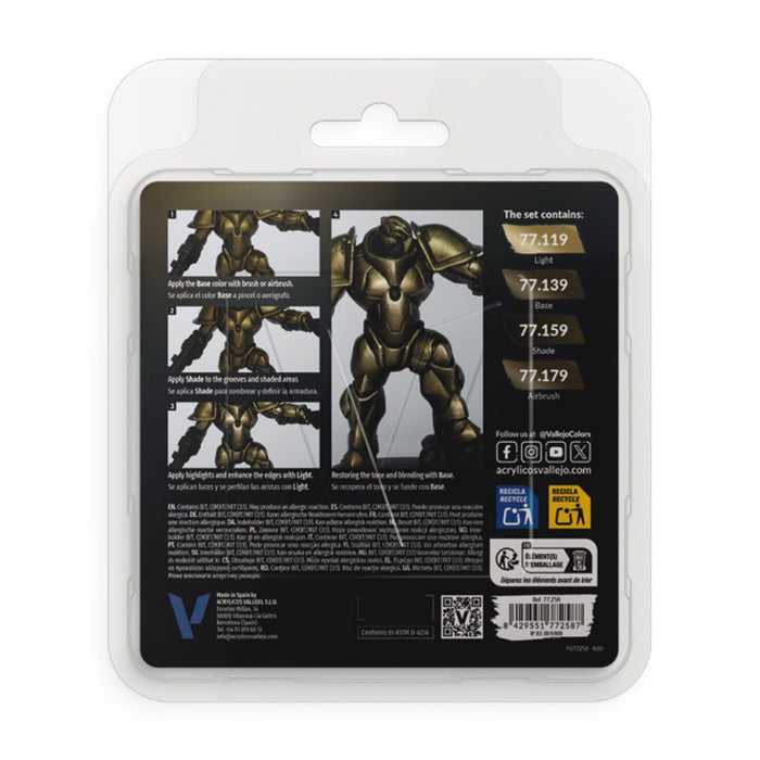 Aged Metal Paint Set - True Metallic Metal