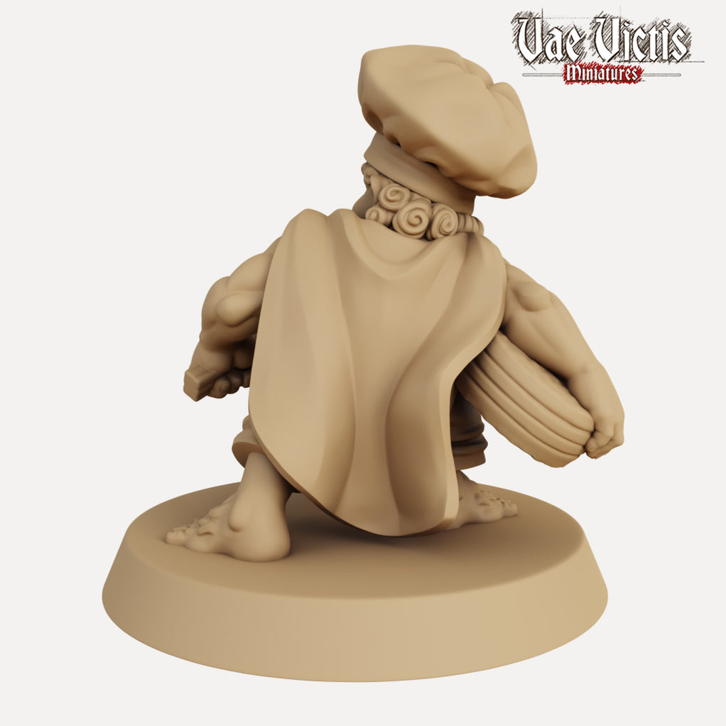 Halfling Cooking Hobart the Halfling Cook - 3D Printed Miniature — Empire of Minis