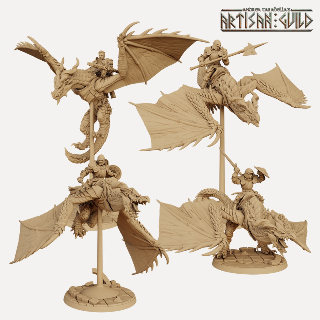 Wyvern Riders (Helmet) - 3D Printed Miniatures — Empire of Minis