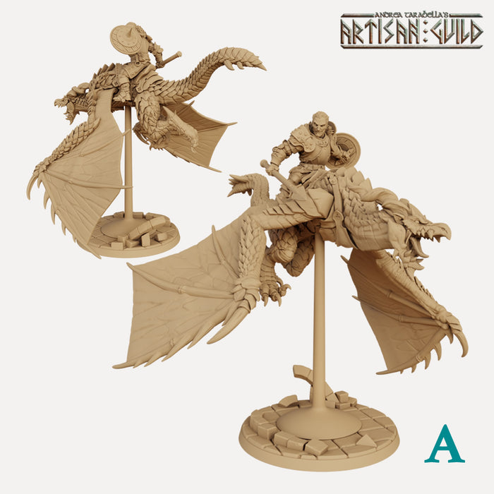 Wyvern Riders 3D Printed Miniatures Empire Of Minis wyvern-riders-3d-printed-miniatures-empire-of-minis