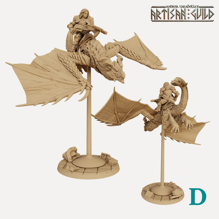 Wyvern Riders 3D Printed Miniatures Empire Of Minis wyvern-riders-3d-printed-miniatures-empire-of-minis