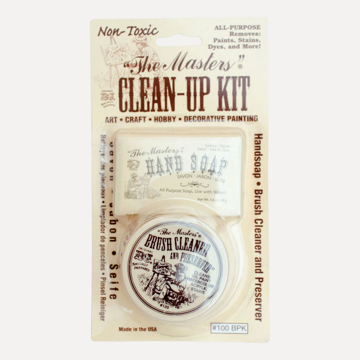 The Masters Clean-up Kit - Brush Cleaner and Handsoap