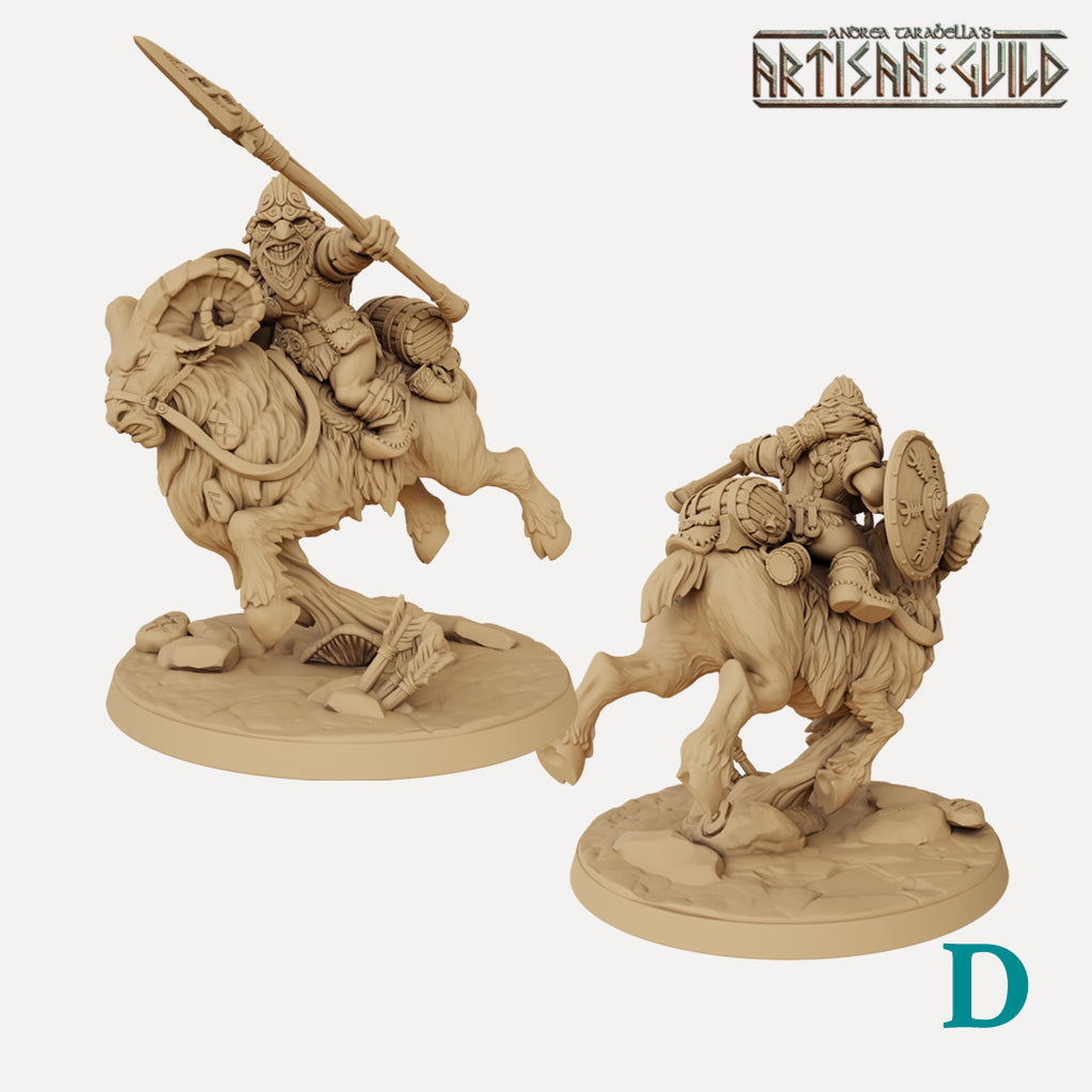 Masked Dwarven Ram Riders - 3D Printed Miniatures — Empire of Minis