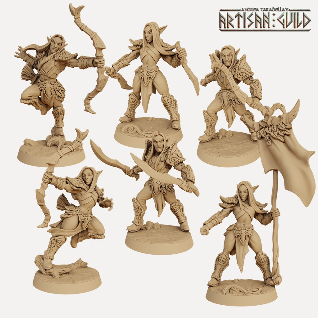 Deepwood Alfar Warriors - 3D Printed Miniatures — Empire of Minis