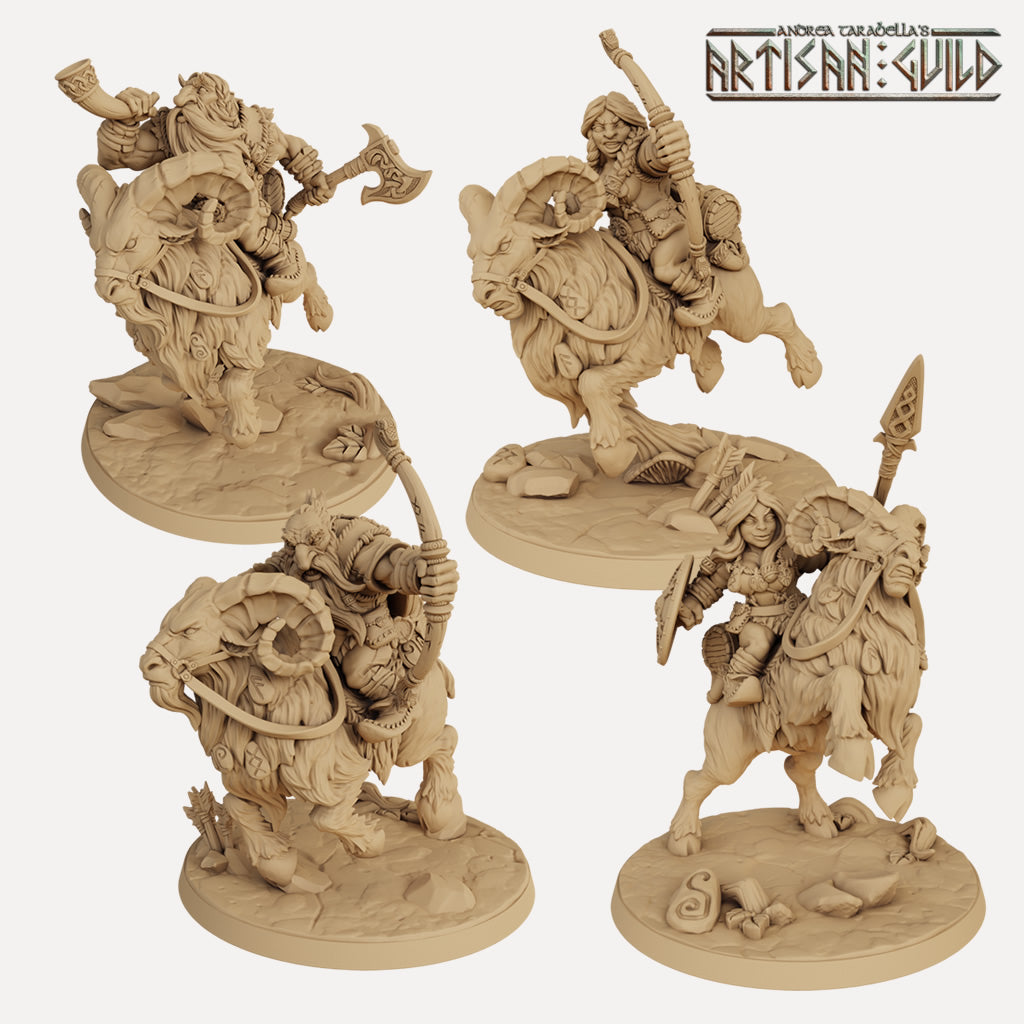 Ram Rider Render Dwarven Ram Riders - 3D Printed Miniatures — Empire of Minis