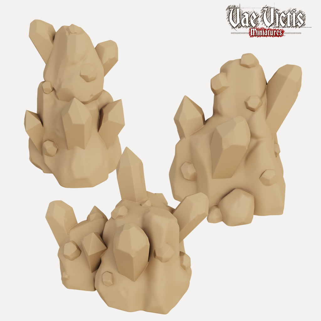 Rocks with Crystals - 3D Printed Miniatures — Empire of Minis