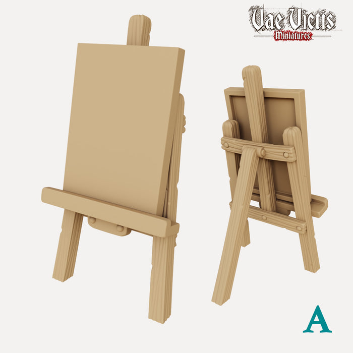Painting Easel with Canvas