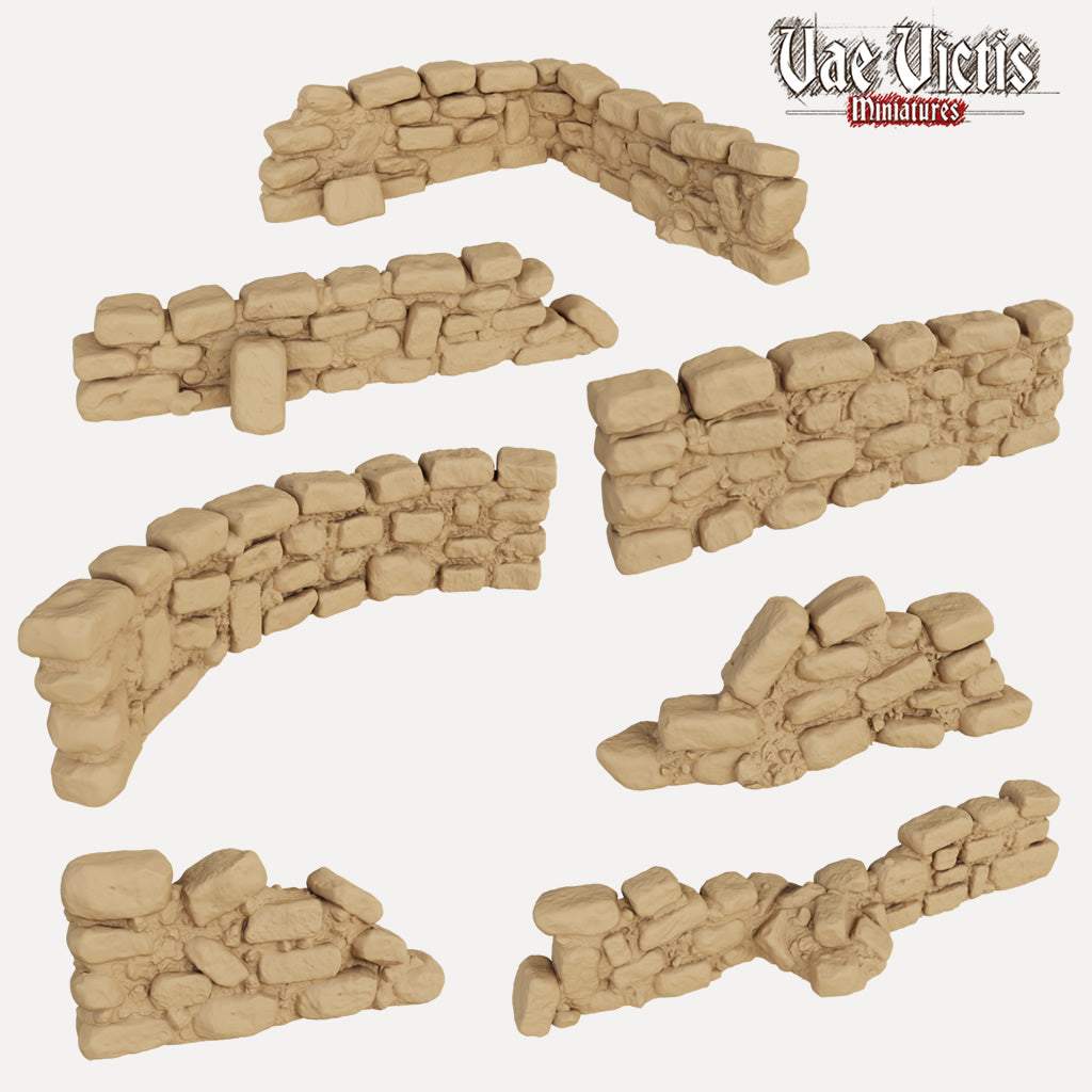 Stone Walls - 3D Printed Miniatures — Empire of Minis